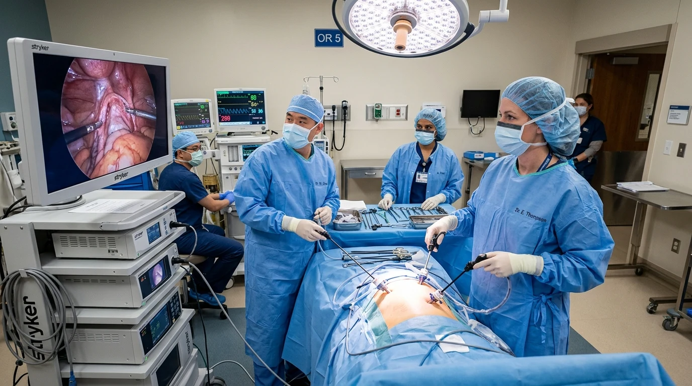 hysteroscopy to remove fibroids (AI Generated Image)