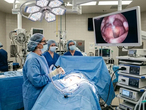 hysteroscopic myomectomy (AI Generated Image)